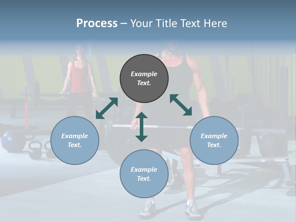 Muscular Weight Woman PowerPoint Template
