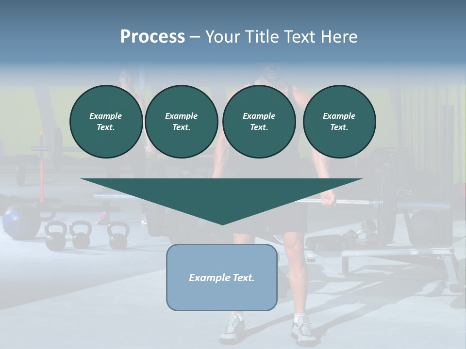 Muscular Weight Woman PowerPoint Template