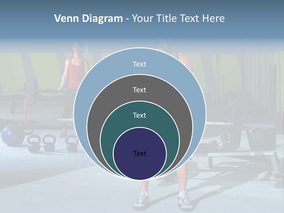 Muscular Weight Woman PowerPoint Template