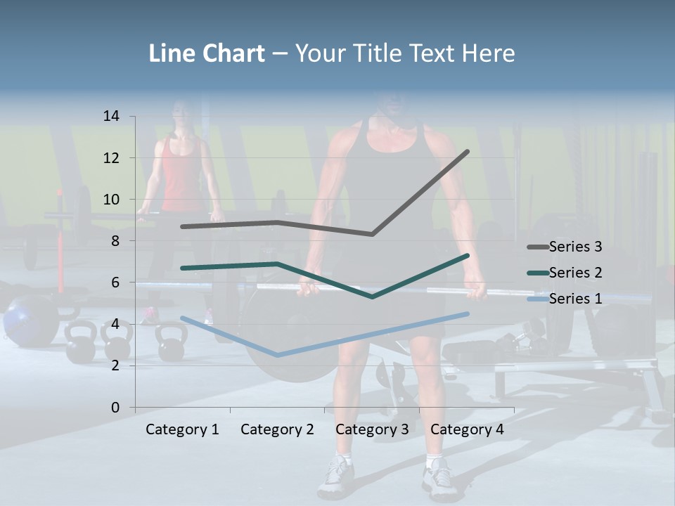 Muscular Weight Woman PowerPoint Template