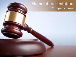 Truth Mallet Brass PowerPoint Template