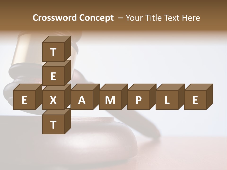 Truth Mallet Brass PowerPoint Template