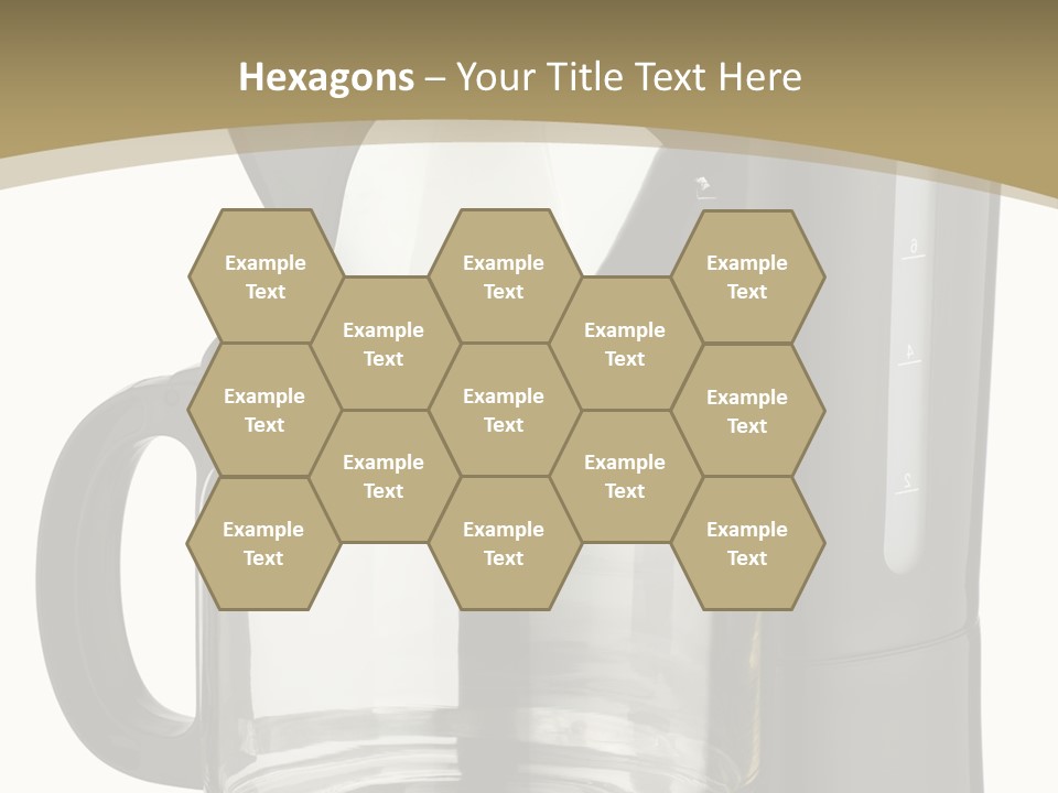 A Black Coffee Maker On A White Background PowerPoint Template