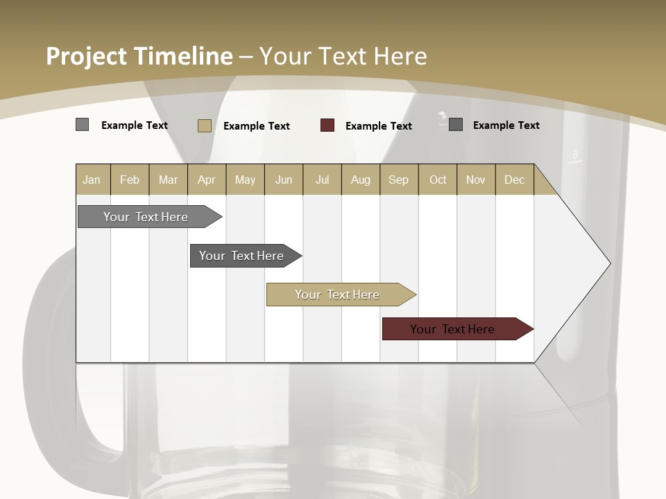 A Black Coffee Maker On A White Background PowerPoint Template