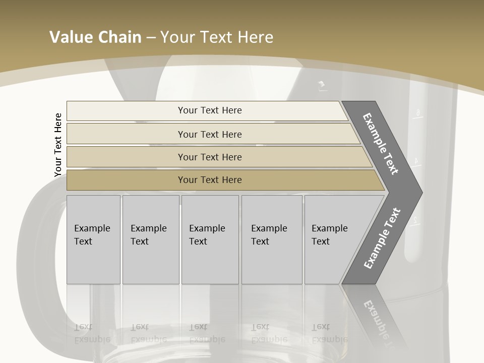 A Black Coffee Maker On A White Background PowerPoint Template