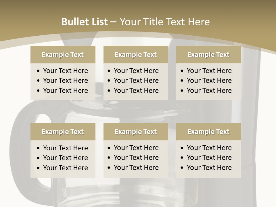 A Black Coffee Maker On A White Background PowerPoint Template