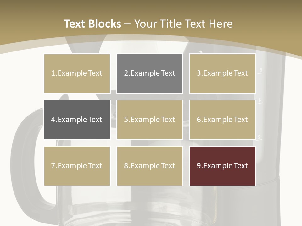 A Black Coffee Maker On A White Background PowerPoint Template