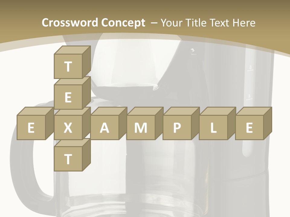 A Black Coffee Maker On A White Background PowerPoint Template