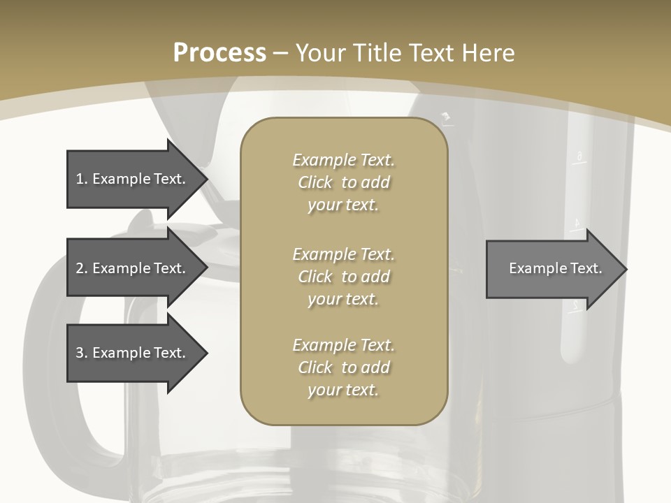A Black Coffee Maker On A White Background PowerPoint Template