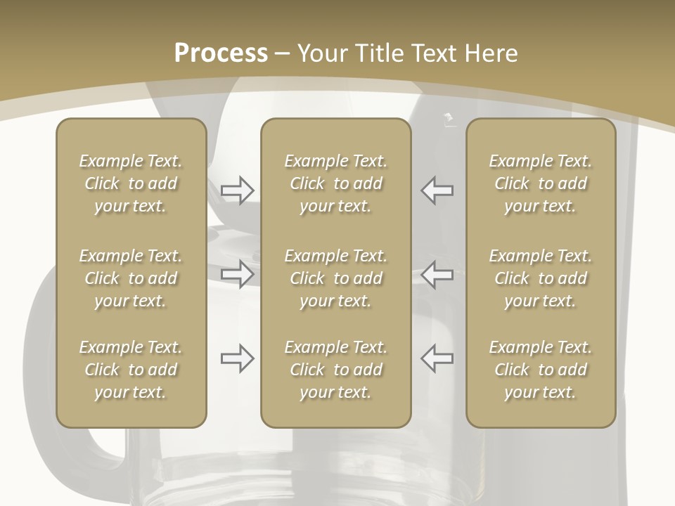 A Black Coffee Maker On A White Background PowerPoint Template