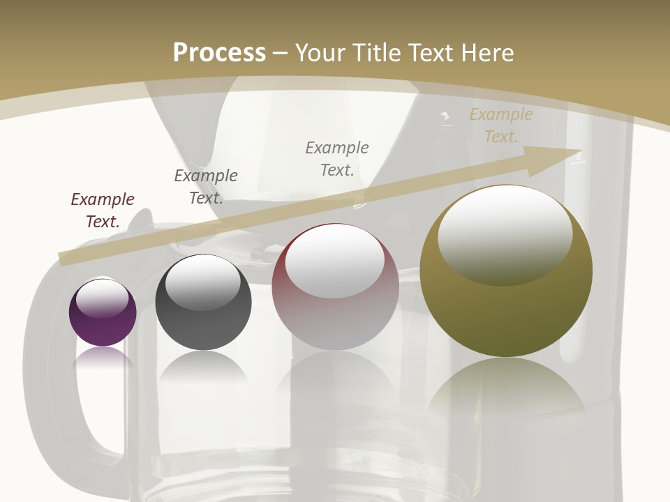 A Black Coffee Maker On A White Background PowerPoint Template