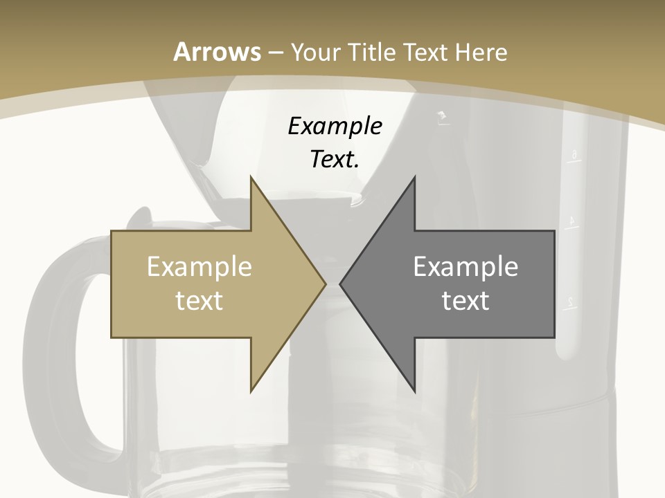 A Black Coffee Maker On A White Background PowerPoint Template