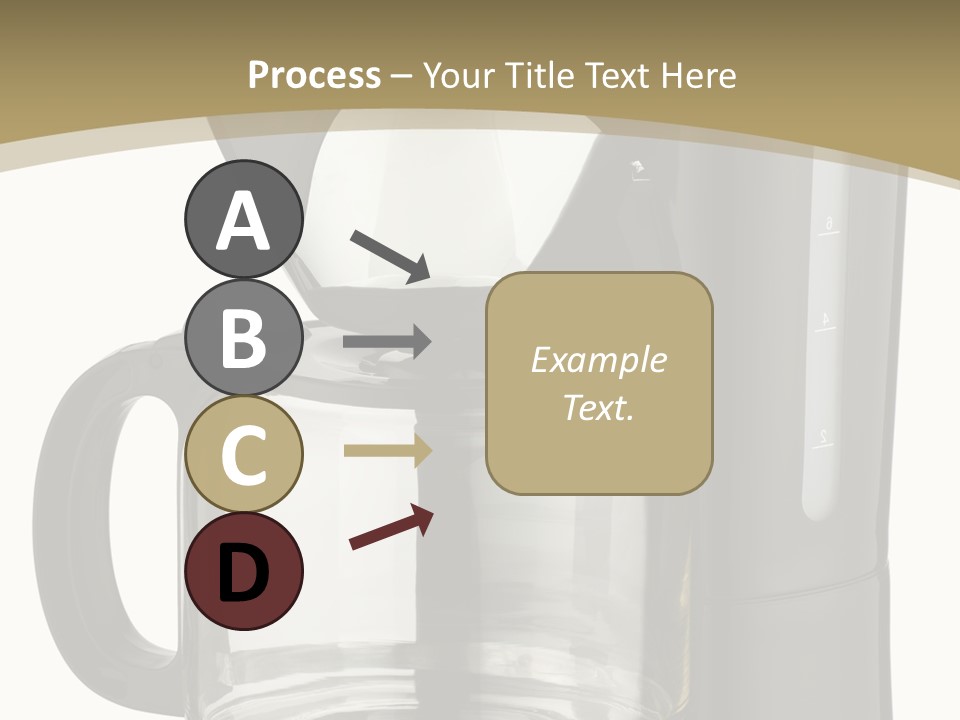A Black Coffee Maker On A White Background PowerPoint Template
