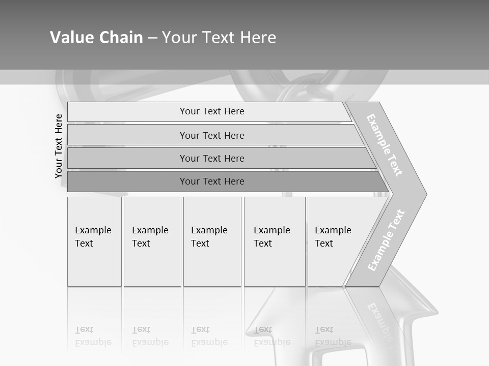 A House Key On A Key Chain With A House On It PowerPoint Template