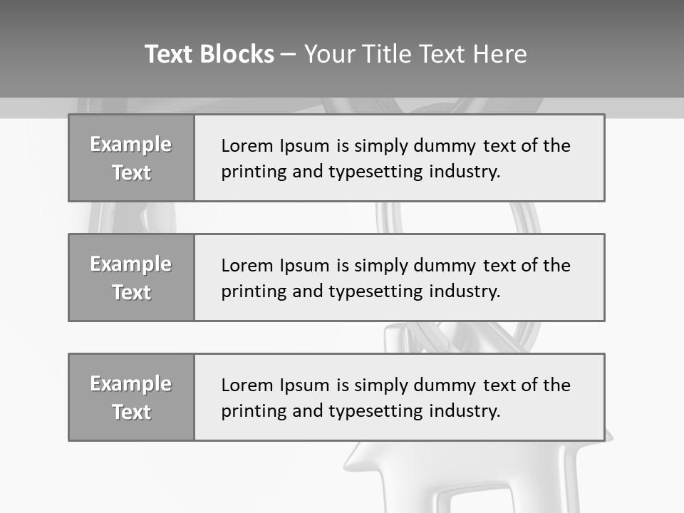 A House Key On A Key Chain With A House On It PowerPoint Template