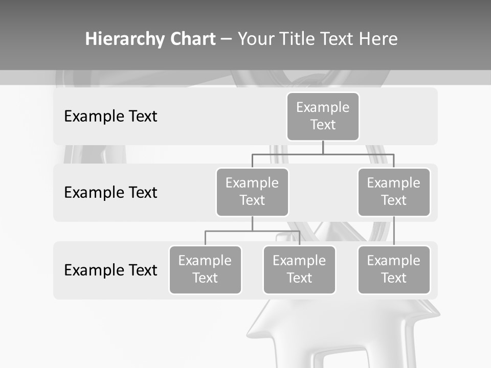 A House Key On A Key Chain With A House On It PowerPoint Template