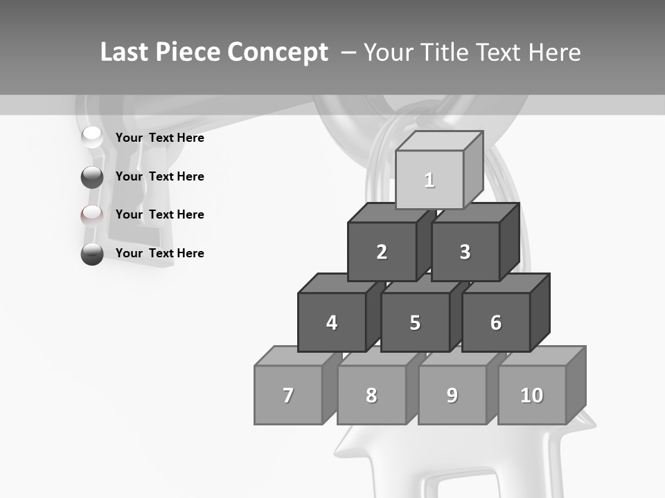 A House Key On A Key Chain With A House On It PowerPoint Template