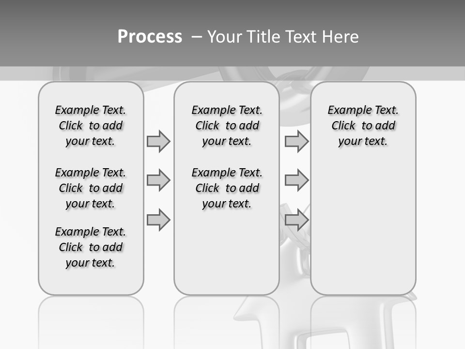 A House Key On A Key Chain With A House On It PowerPoint Template