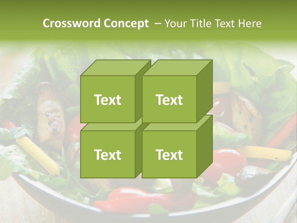 Red Vegetarian Snack PowerPoint Template