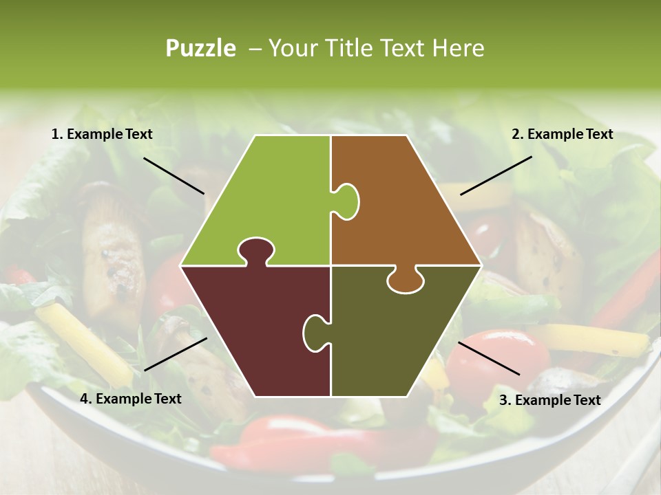 Red Vegetarian Snack PowerPoint Template