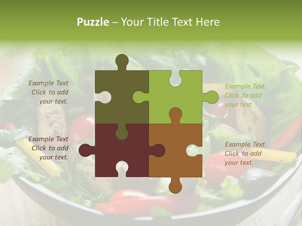 Red Vegetarian Snack PowerPoint Template
