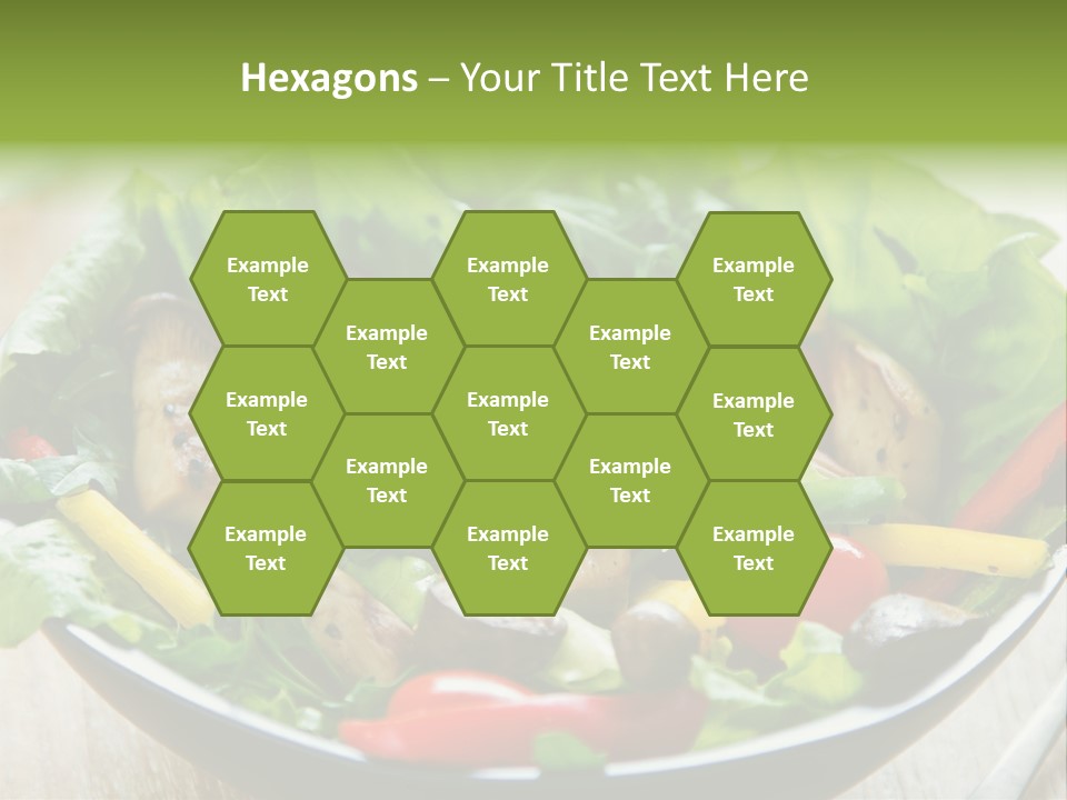 Red Vegetarian Snack PowerPoint Template