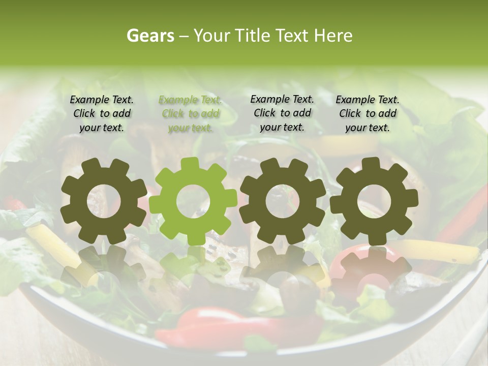 Red Vegetarian Snack PowerPoint Template