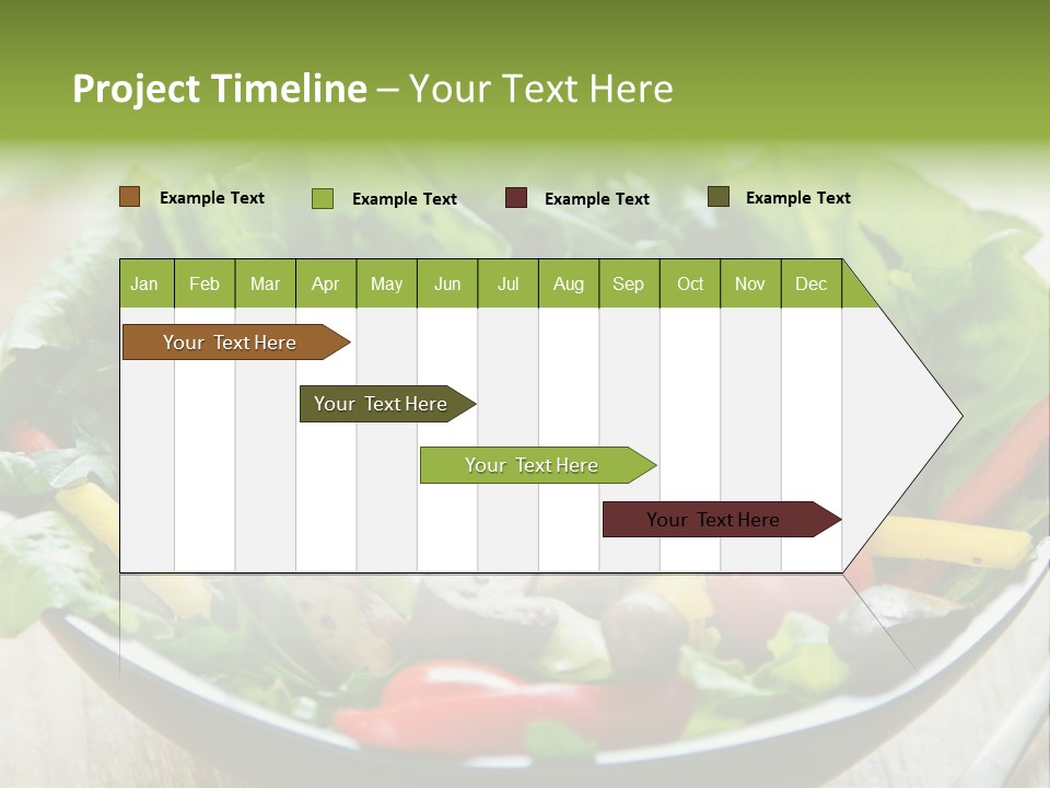 Red Vegetarian Snack PowerPoint Template