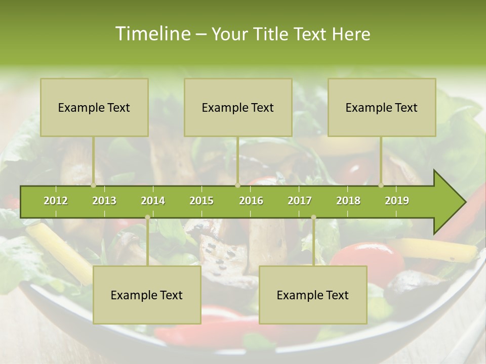 Red Vegetarian Snack PowerPoint Template