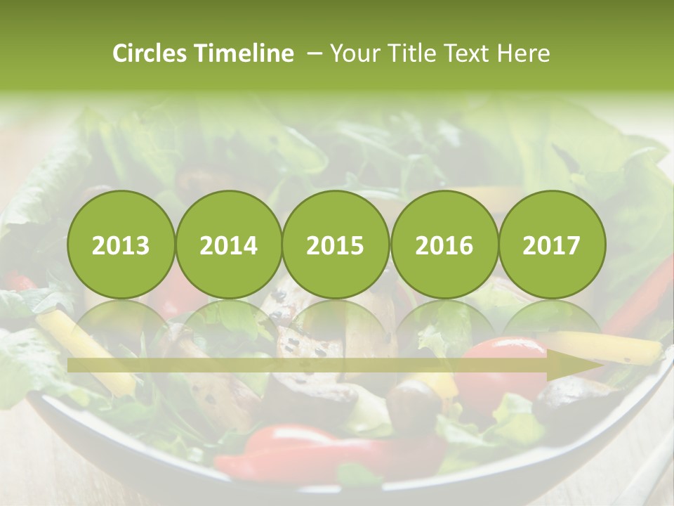 Red Vegetarian Snack PowerPoint Template