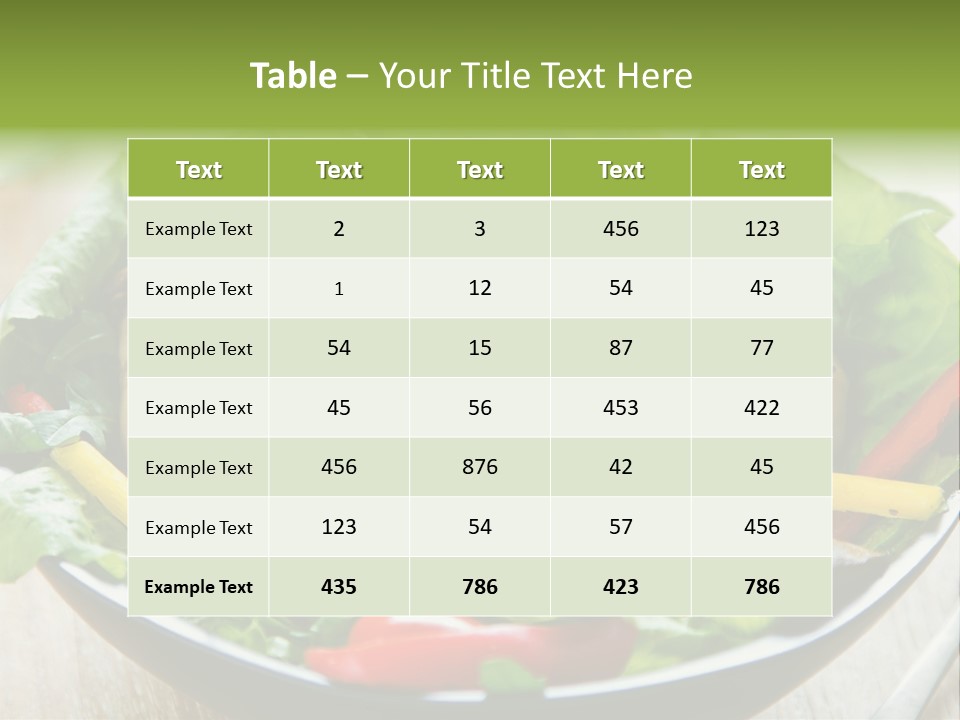 Red Vegetarian Snack PowerPoint Template