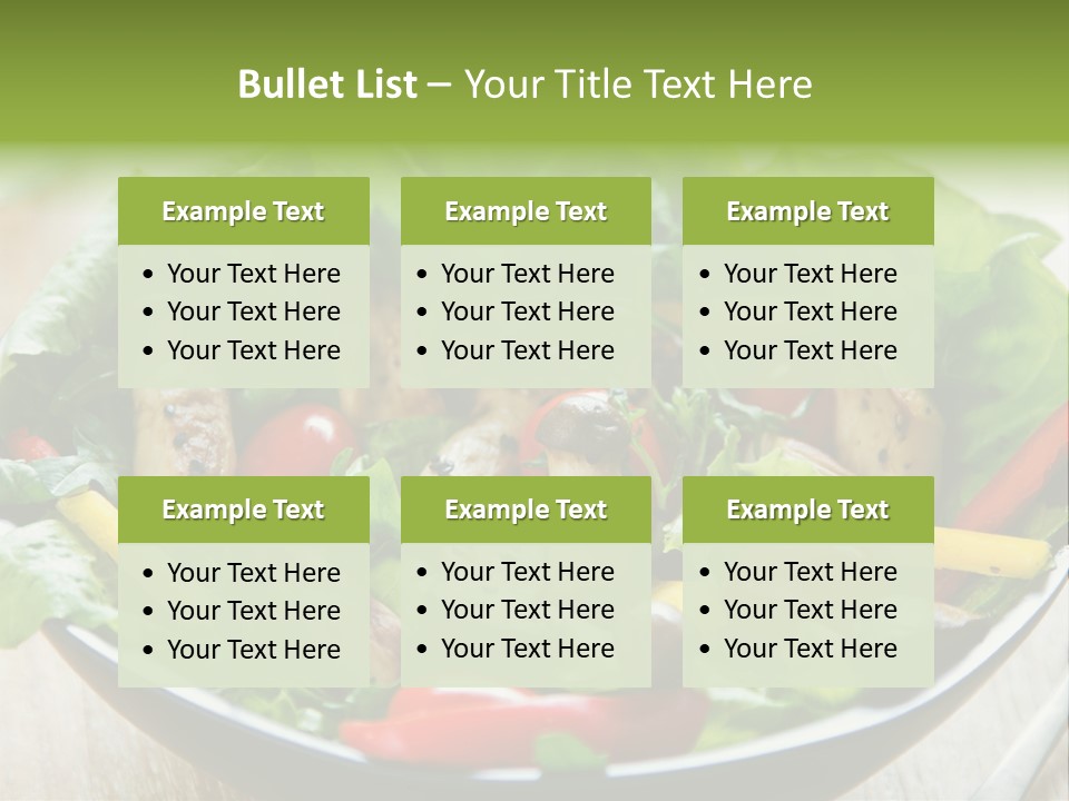 Red Vegetarian Snack PowerPoint Template