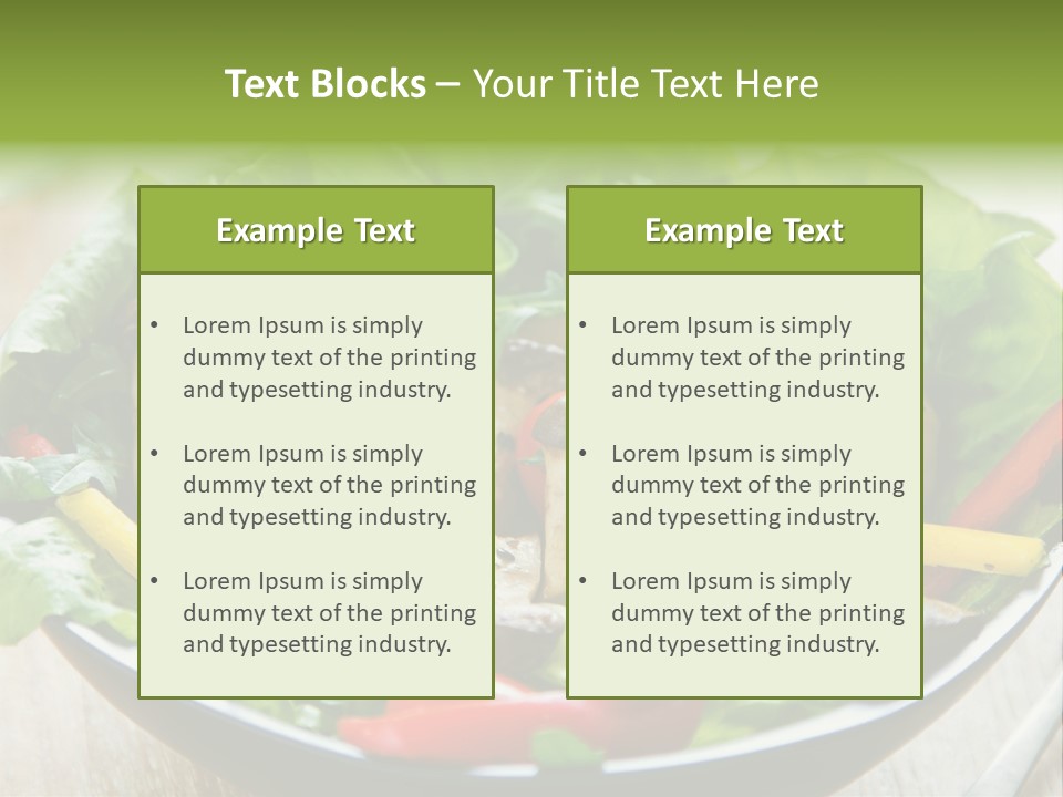 Red Vegetarian Snack PowerPoint Template