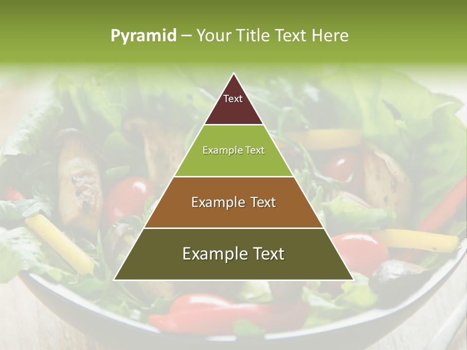 Red Vegetarian Snack PowerPoint Template