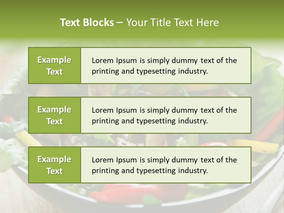 Red Vegetarian Snack PowerPoint Template