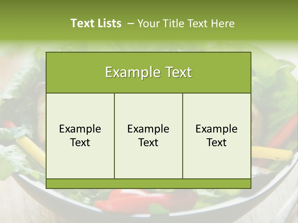 Red Vegetarian Snack PowerPoint Template