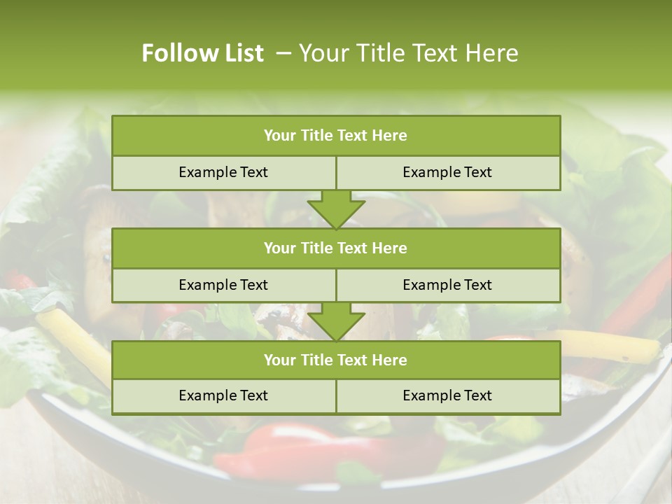 Red Vegetarian Snack PowerPoint Template