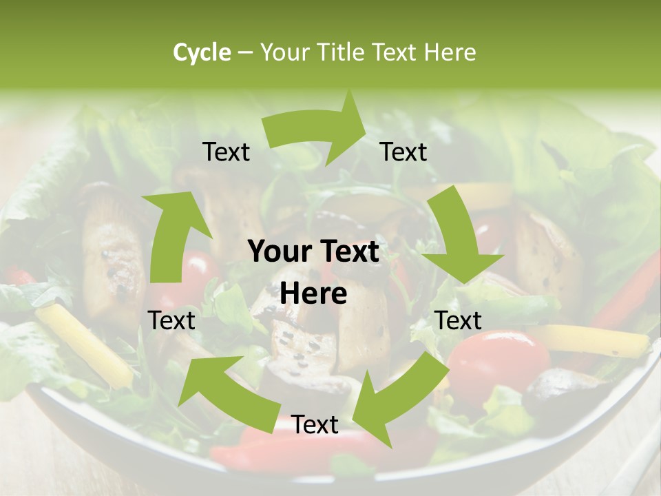 Red Vegetarian Snack PowerPoint Template