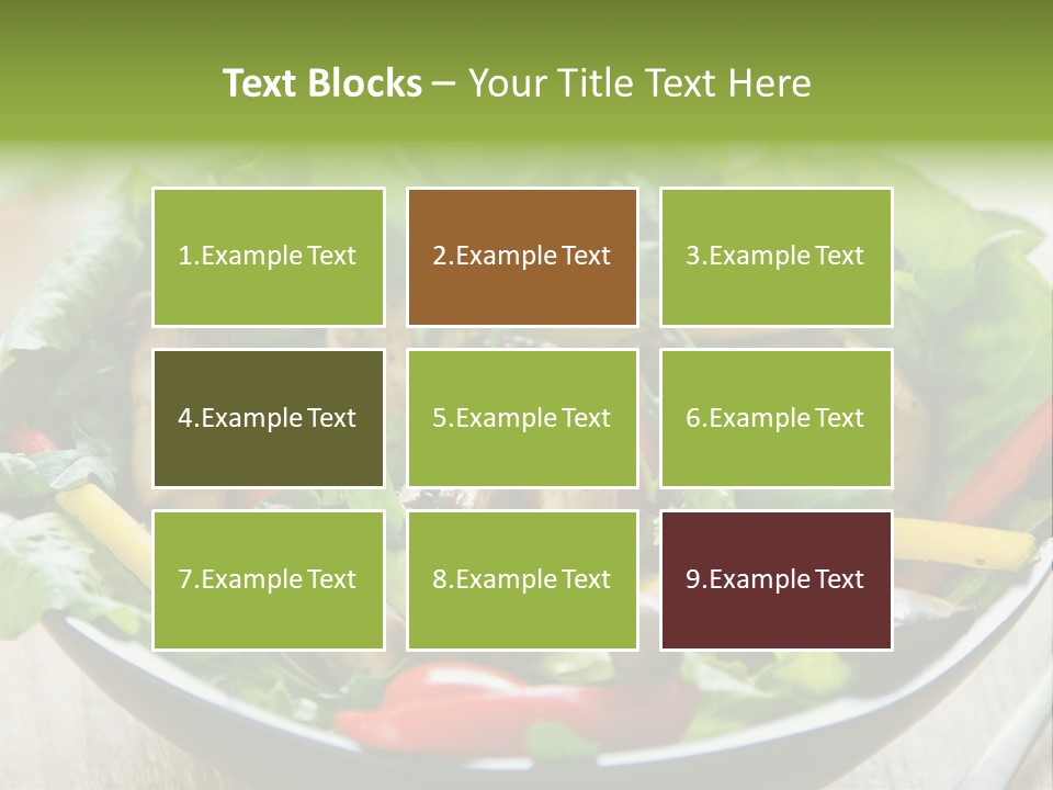 Red Vegetarian Snack PowerPoint Template