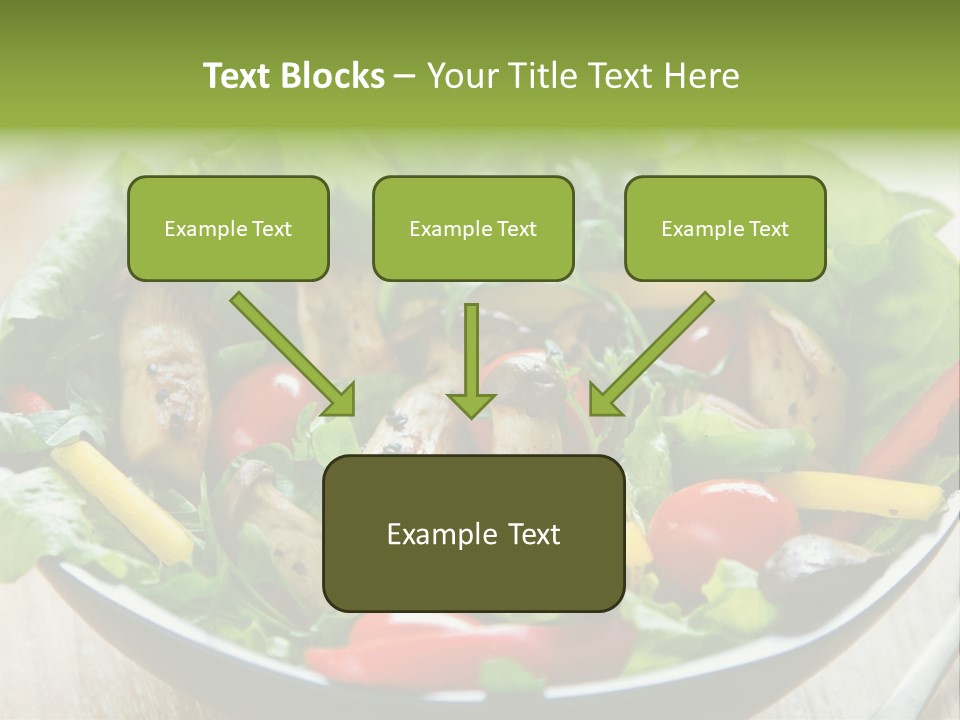 Red Vegetarian Snack PowerPoint Template