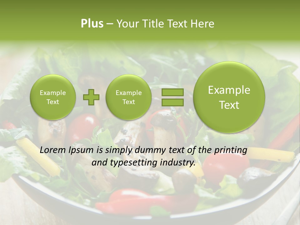 Red Vegetarian Snack PowerPoint Template