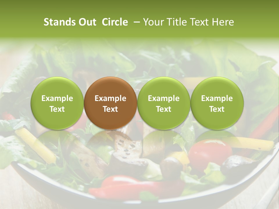 Red Vegetarian Snack PowerPoint Template