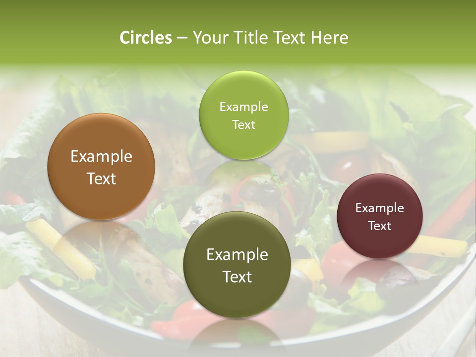 Red Vegetarian Snack PowerPoint Template