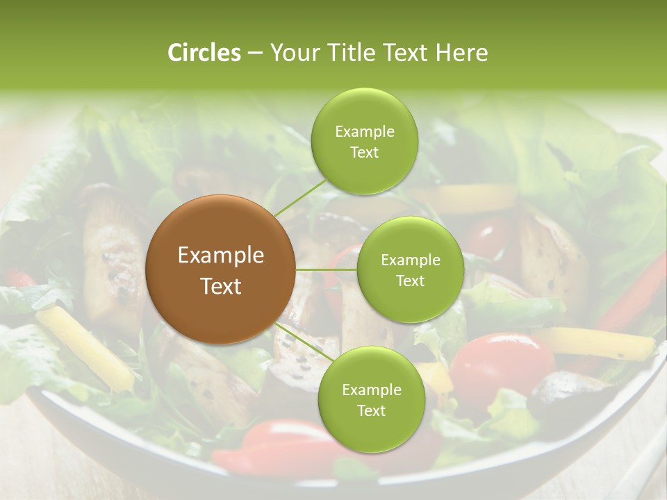 Red Vegetarian Snack PowerPoint Template