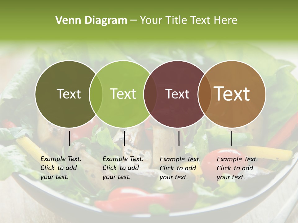 Red Vegetarian Snack PowerPoint Template