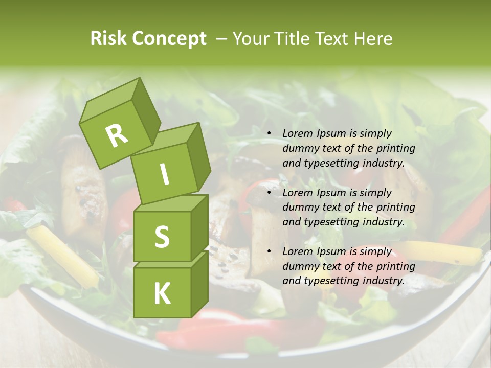 Red Vegetarian Snack PowerPoint Template