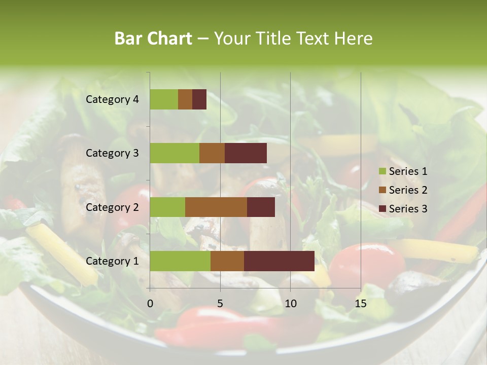 Red Vegetarian Snack PowerPoint Template