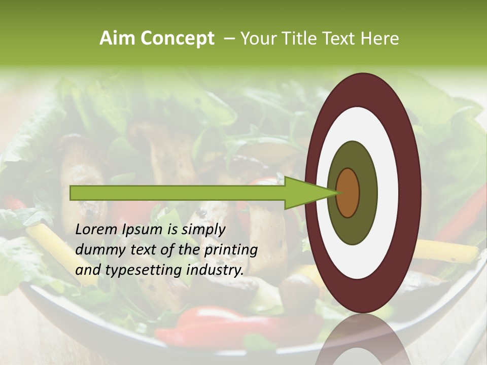 Red Vegetarian Snack PowerPoint Template