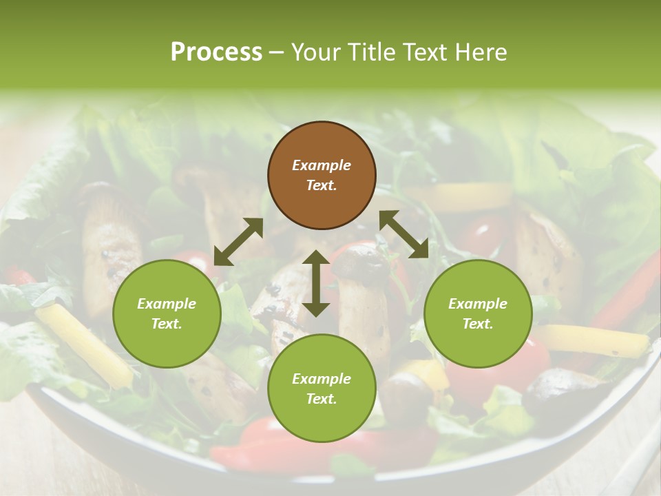 Red Vegetarian Snack PowerPoint Template