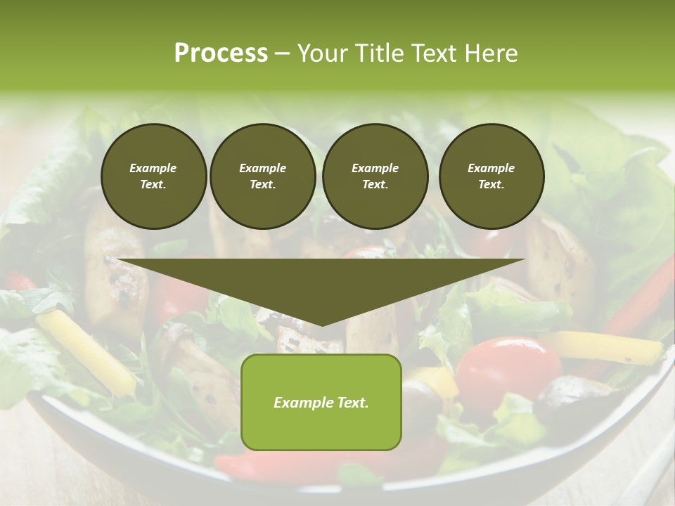 Red Vegetarian Snack PowerPoint Template